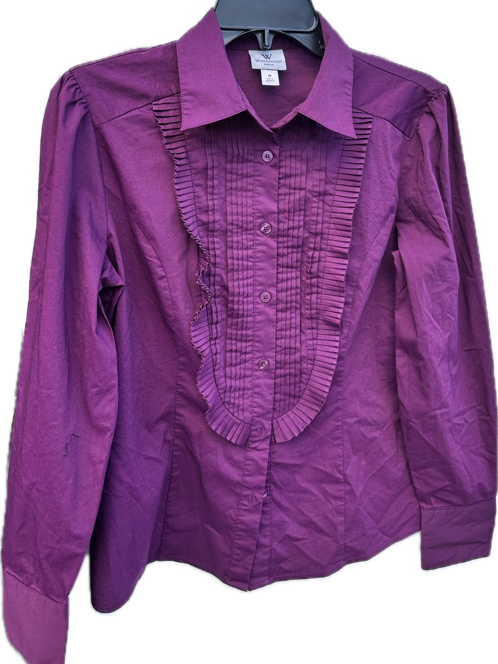 Worthington Ruffle-Front Button Down Shirt bundle